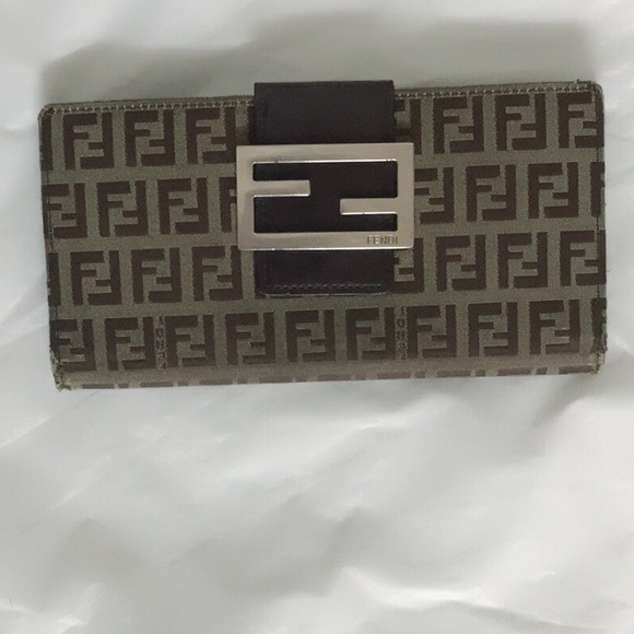 Fendi Handbags - Authentic fendi FF monogram long wallet